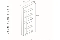 Ackerman Bokhylle 80 cm