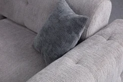 Sofa Med Sjeselong-Adelphe 4-seters Sofa med Divan Lysegrå