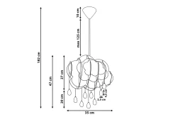 Kjøkkenlampe|Barnelampe-Ailenne Taklampe 35 cm Hvit