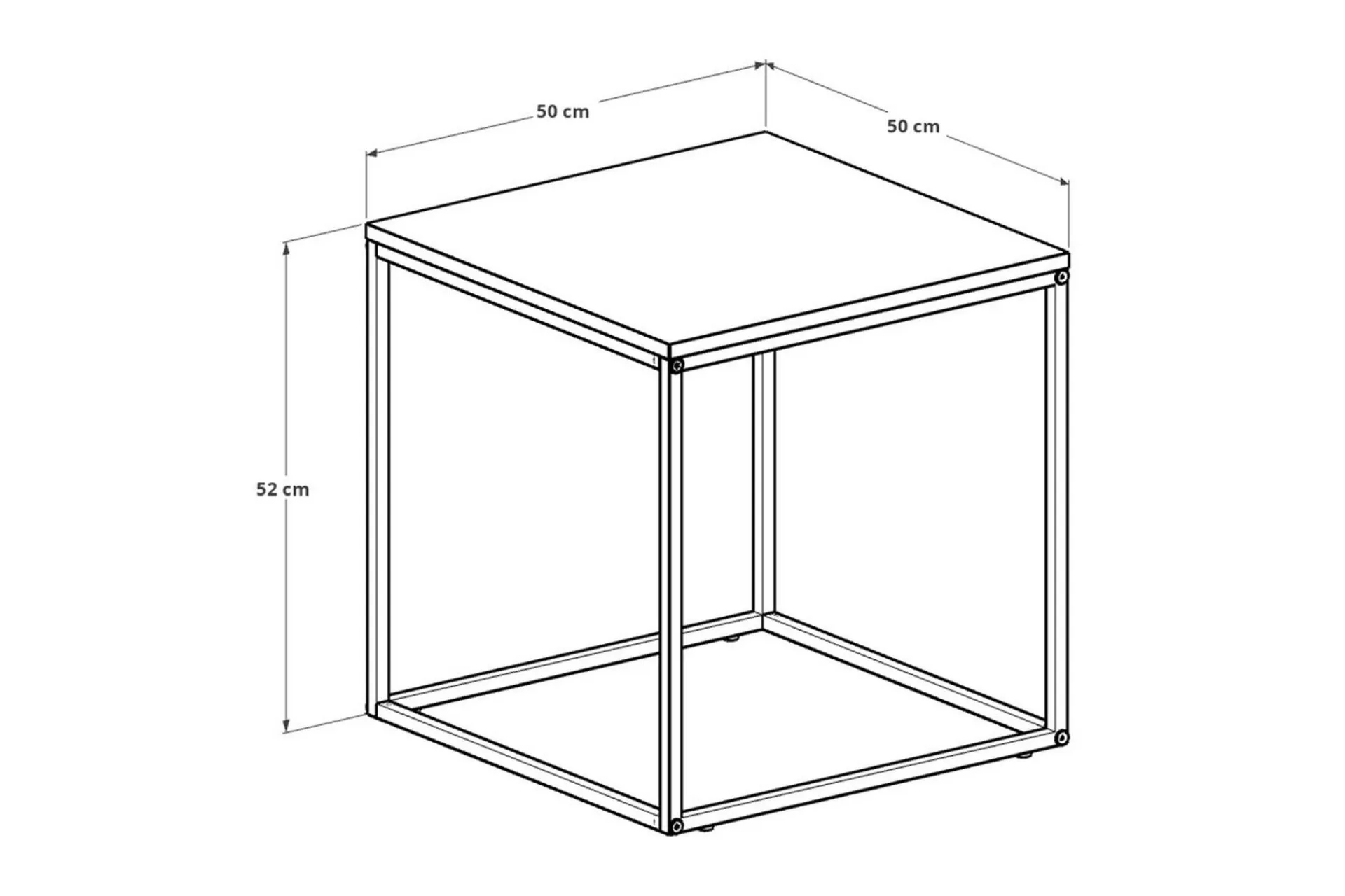 Ajmit Sidebord 50x52 cm