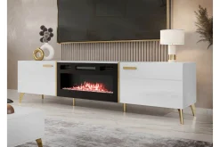Tv-Skap|Tv-Benk & Mediabenk-Akihiko TV-benk 214 cm Hvit