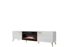 Tv-Skap|Tv-Benk & Mediabenk-Akihiko TV-benk 214 cm Hvit