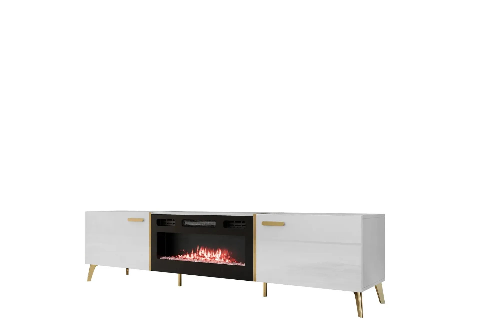 Tv-Skap|Tv-Benk & Mediabenk-Akihiko TV-benk 214 cm Hvit