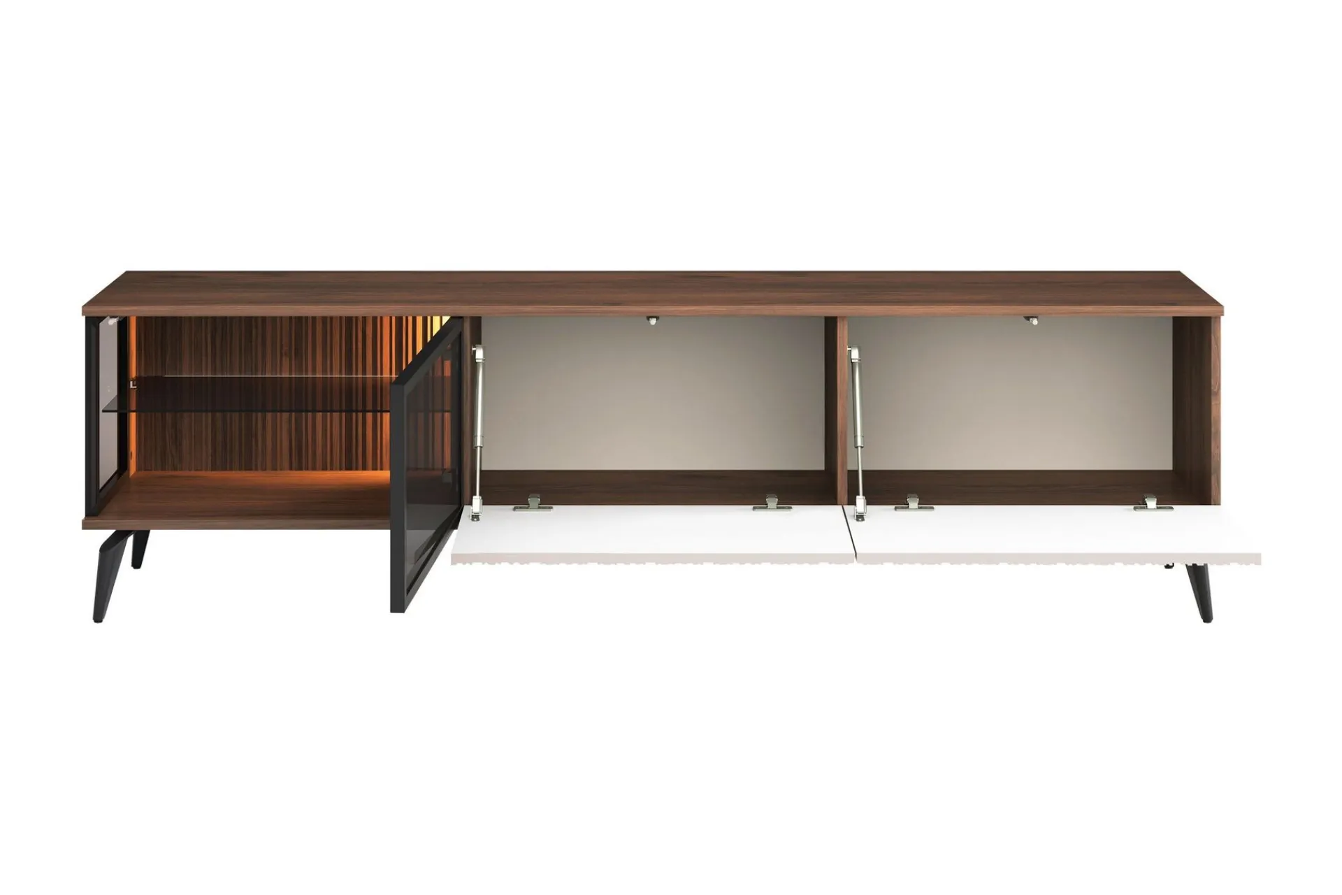 Tv-Benk & Mediabenk-Akinari TV-benk 180 cm Brun,Beige