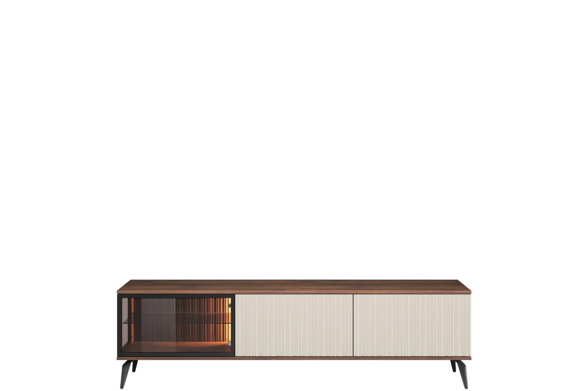 Tv-Benk & Mediabenk-Akinari TV-benk 180 cm Brun,Beige