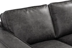 Manor House 2 Seter Sofa-Akron 2-seter Sofa Bonded Lær Mørkegrå