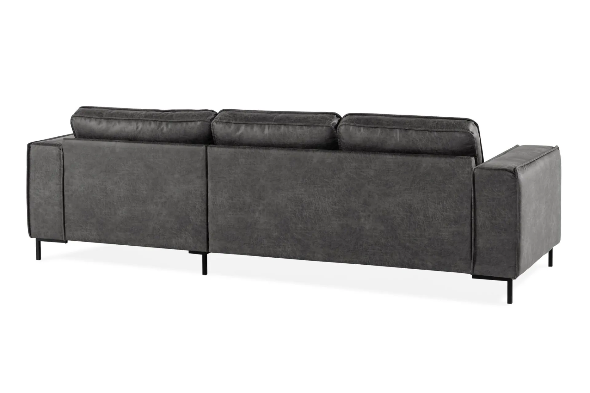 Manor House Akron 2-seter Sofa med Divan Høyre Bonded Lær