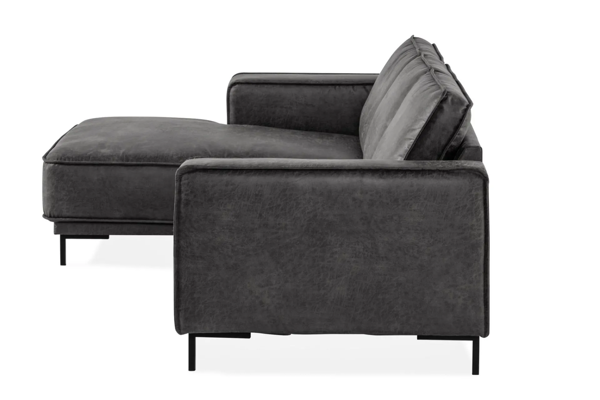 Manor House Akron 2-seter Sofa med Divan Venstre Bonded Lær