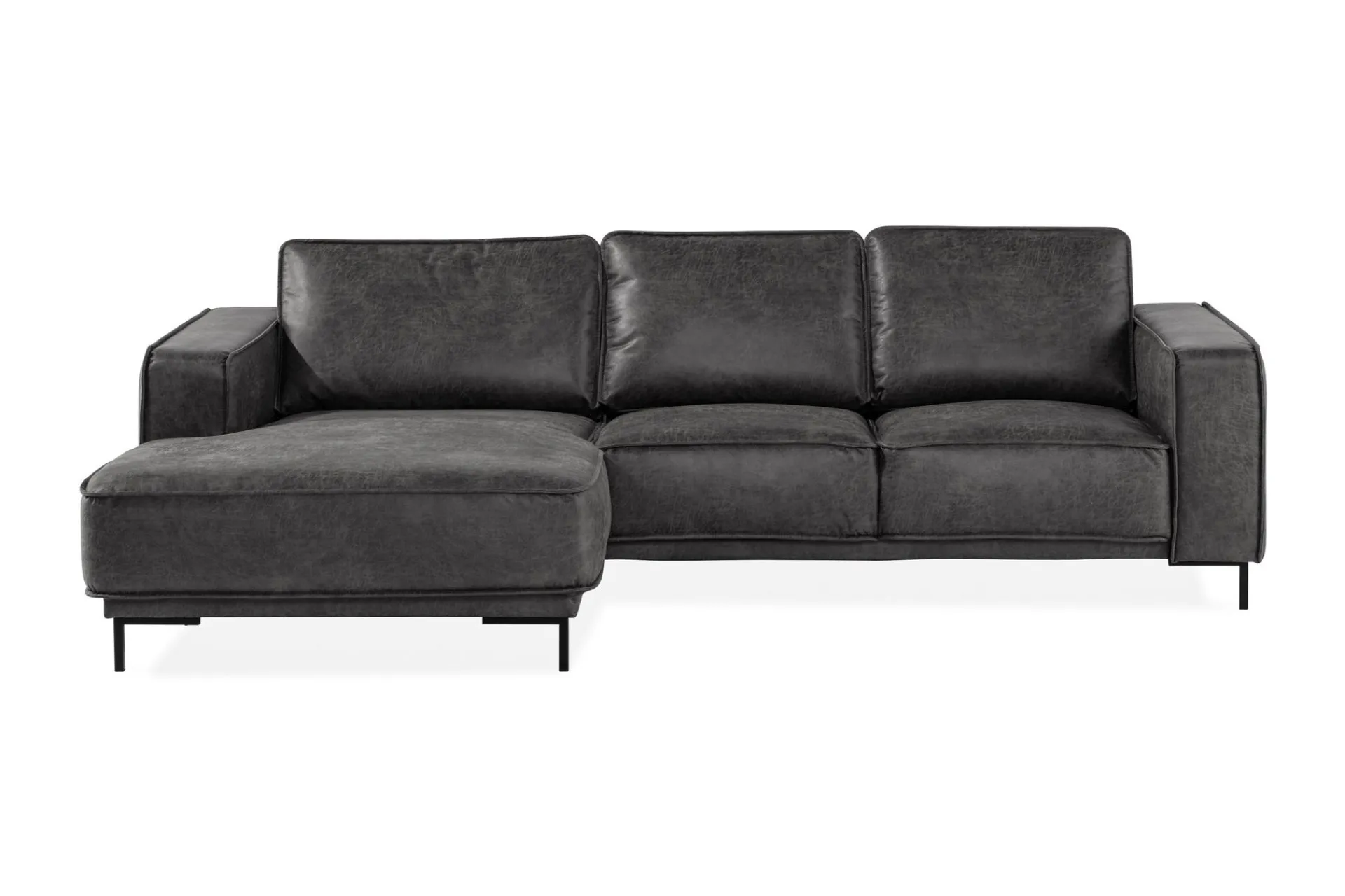 Manor House Akron 2-seter Sofa med Divan Venstre Bonded Lær