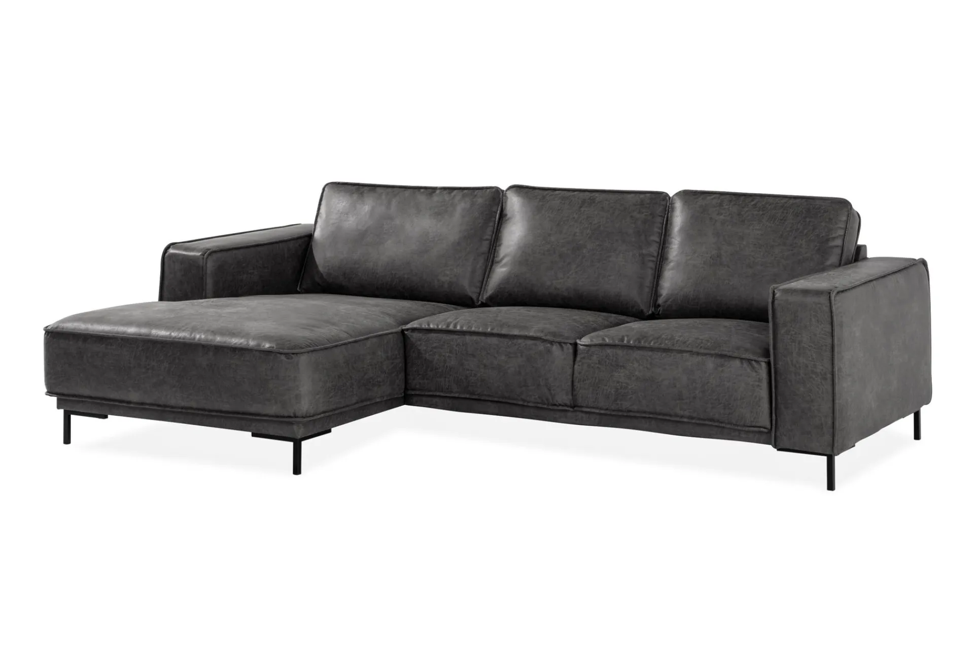 Manor House Akron 2-seter Sofa med Divan Venstre Bonded Lær