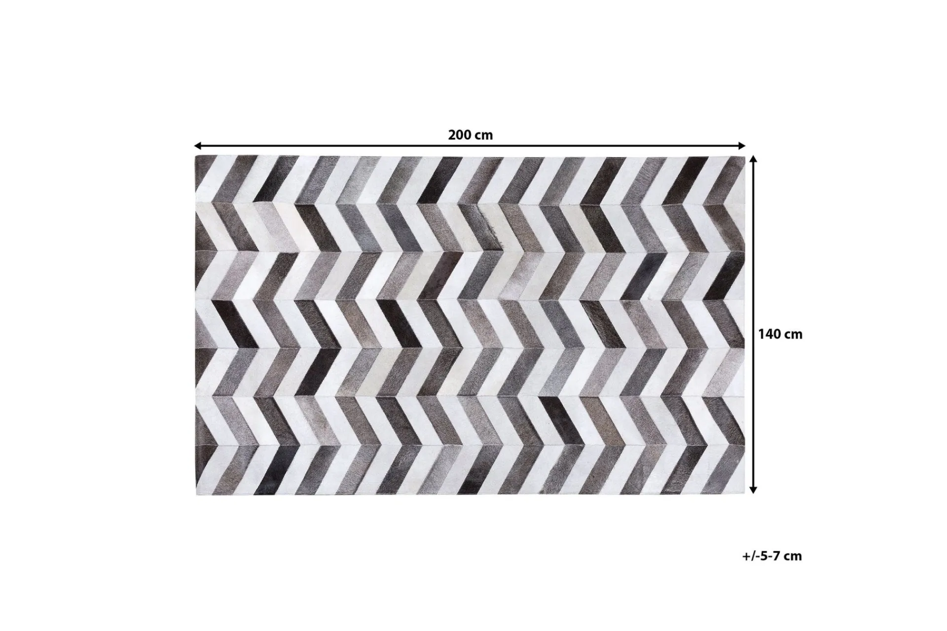 Skinn & Pelstepper-Aksaz Matte 140 | 200 cm Grey