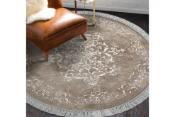 Moderne Tepper-Alanur Home Matte 100x100 cm Beige