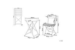Alatri Balkongsett 60 cm + 2 stoler