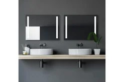 Baderomsspeil Med Belysning|Baderom-Allejaure Baderomsspeil 60 cm LED-Lys Grey