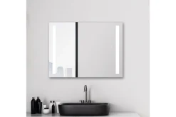 Baderomsspeil Med Belysning|Baderom-Allejaure Baderomsspeil 60 cm LED-Lys Grey