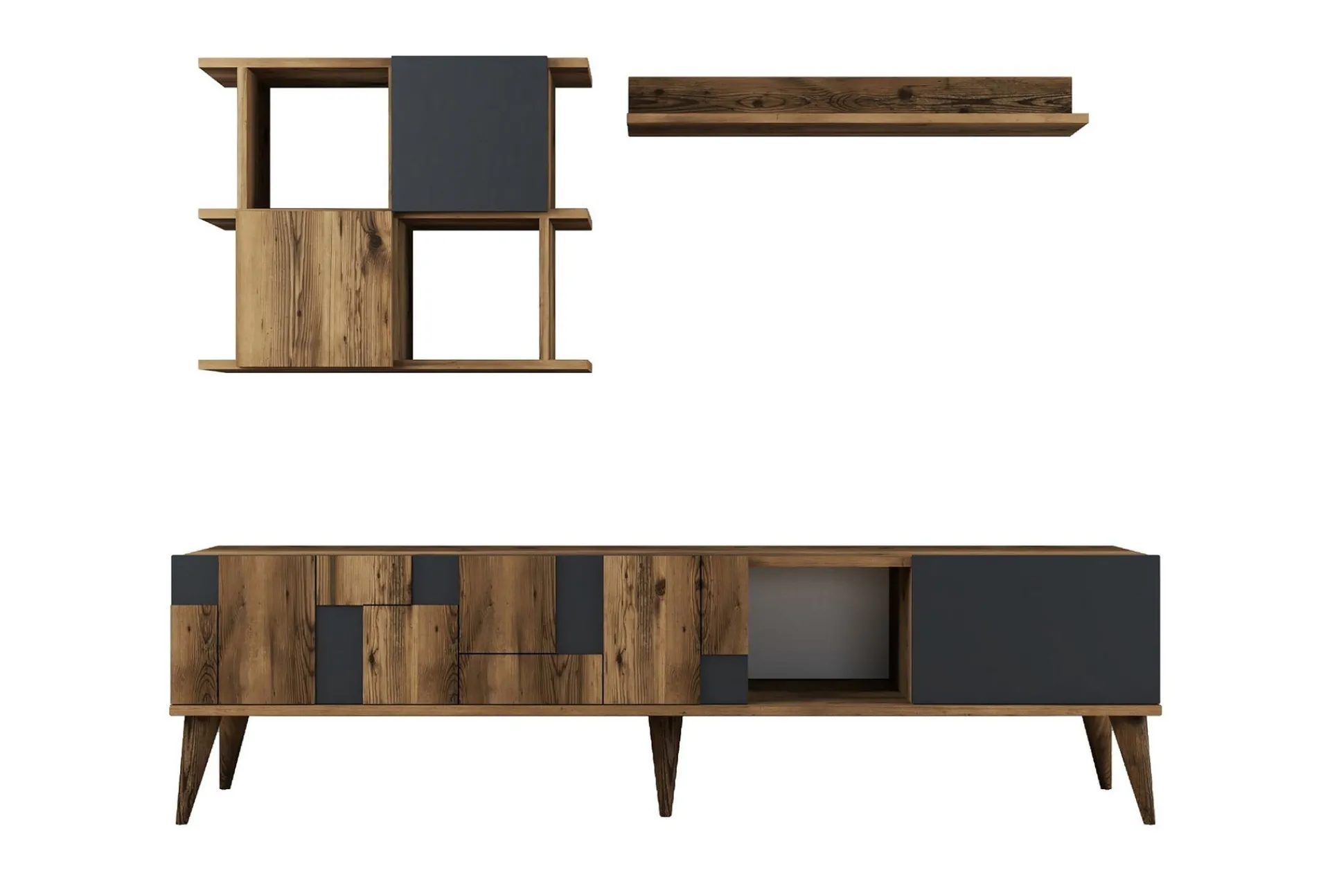 Tv-Møbelsett-Alsacia Tv-møbelsett 180 cm Antracit