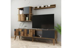 Tv-Møbelsett-Alsacia Tv-møbelsett 180 cm Antracit