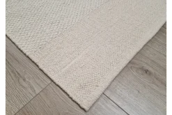 KM Home Moderne Tepper-Alva Bomullsteppe 240x240 cm Kvadratisk Krem