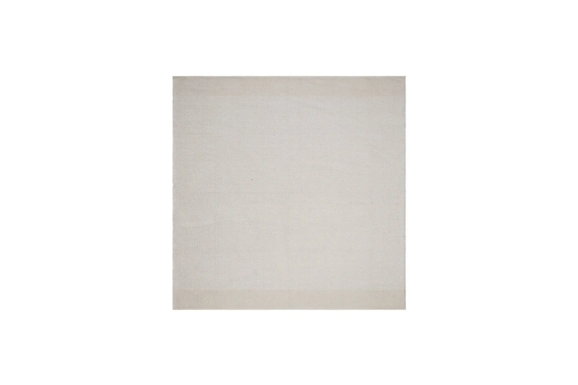 KM Home Moderne Tepper-Alva Bomullsteppe 240x240 cm Kvadratisk Krem