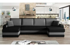 Majestic Furniture Sovesofaer-Alvared 4-seters Sovesofa med Dobbeldivan med Oppbevaring Alm 4 + Alm 3
