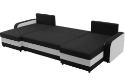 Majestic Furniture Velour Sofa & Fløyel Sofa-Alvared 4-seters Sovesofa med Dobbeldivan med Oppbevaring Faza 6 + Faza 10