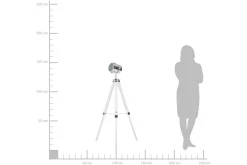 Stuelampe|Soveromslampe-Alzette Gulvlampe 143 cm Hvit