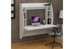 Ambalaj Veggskrivebord 120 cm med Oppbevaringshyller