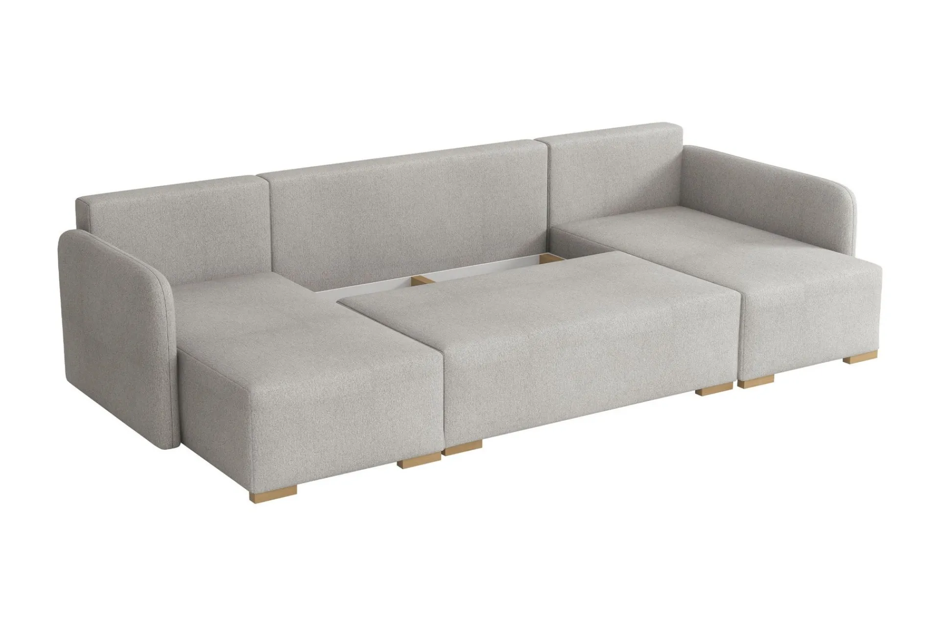 Sovesofaer-Amelus Sovesofa Dobbel Divan 4-Seter Beige