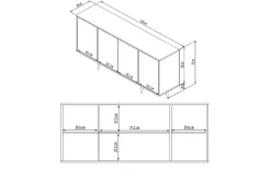 Gangbord|Avlastningsbord-Ampelio Konsollbord 150 cm Hvit