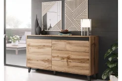 Kommode-Amshyttan Kommode Tre/Natur,Antracit