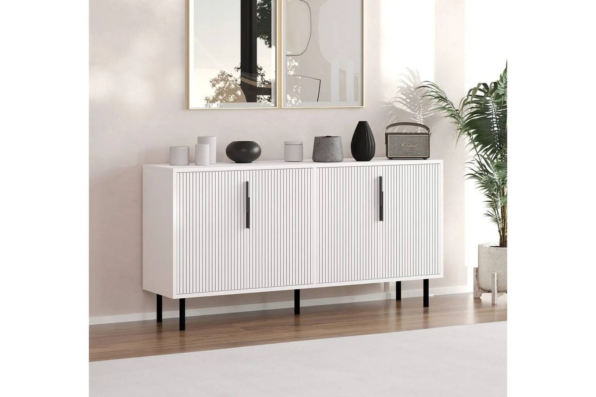Gangbord|Avlastningsbord-Andalos Konsollbord 150 cm Hvit