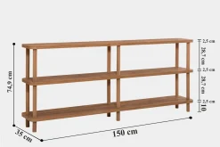 Andifli Bokhylle 150x74,9 cm