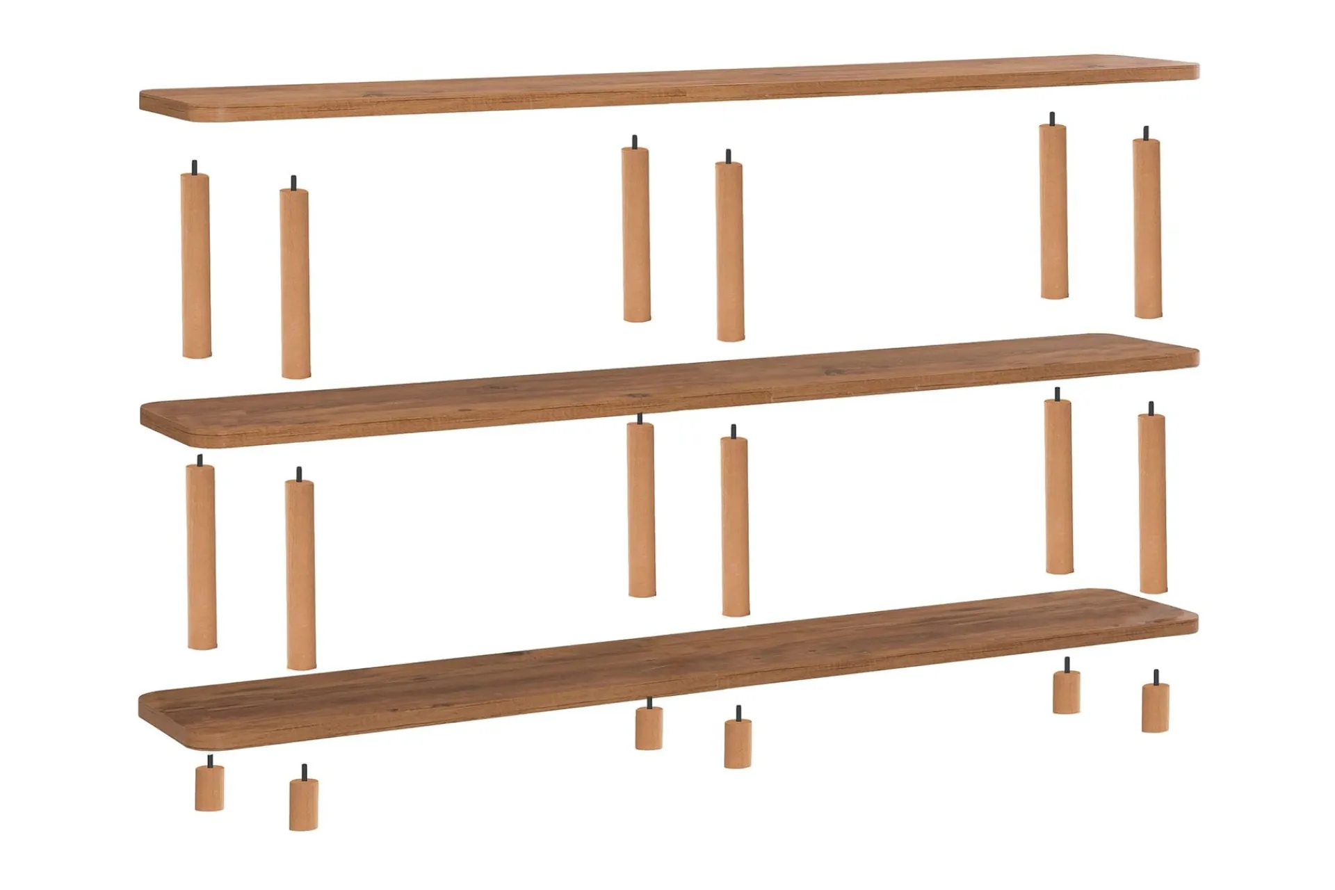 Bokhylle-Andifli Bokhylle 180x74,9 cm Brun