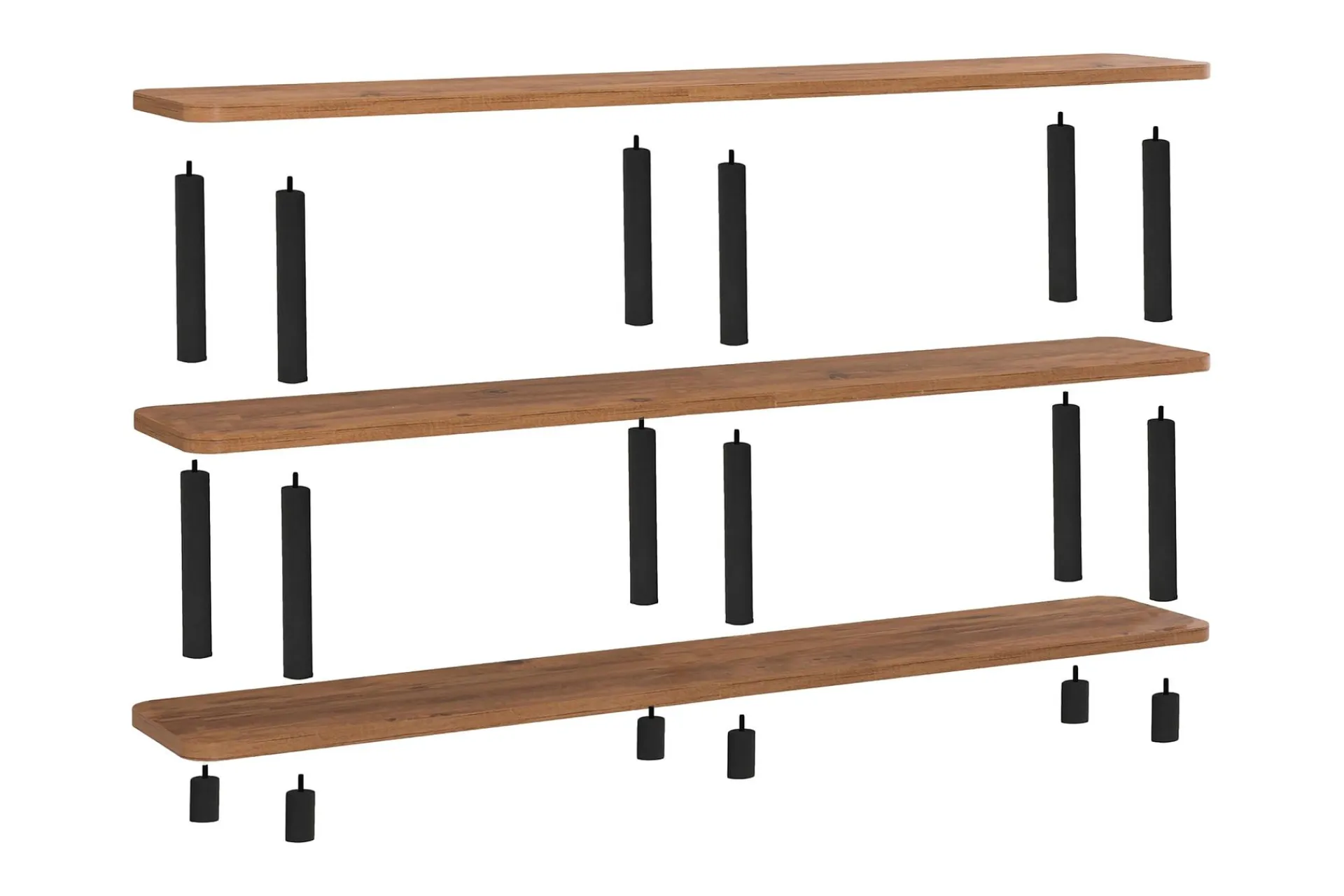Bokhylle-Andifli Bokhylle 150x74,9 cm Svart