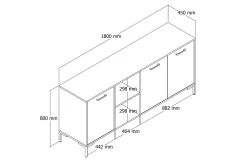 Andifli Konsollbord 180x80 cm