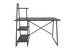 Kontorbord-Andifli Skrivebord 60x120x120 cm med oppbevaring Svart