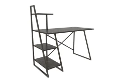 Kontorbord-Andifli Skrivebord 60x120x120 cm med oppbevaring Svart