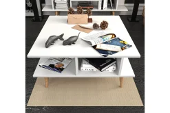 Sofabord-Andifli Sofabord 89x44x89 cm Hvit
