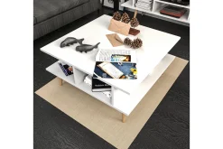 Sofabord-Andifli Sofabord 89x44x89 cm Hvit