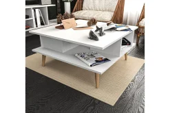 Sofabord-Andifli Sofabord 89x44x89 cm Hvit