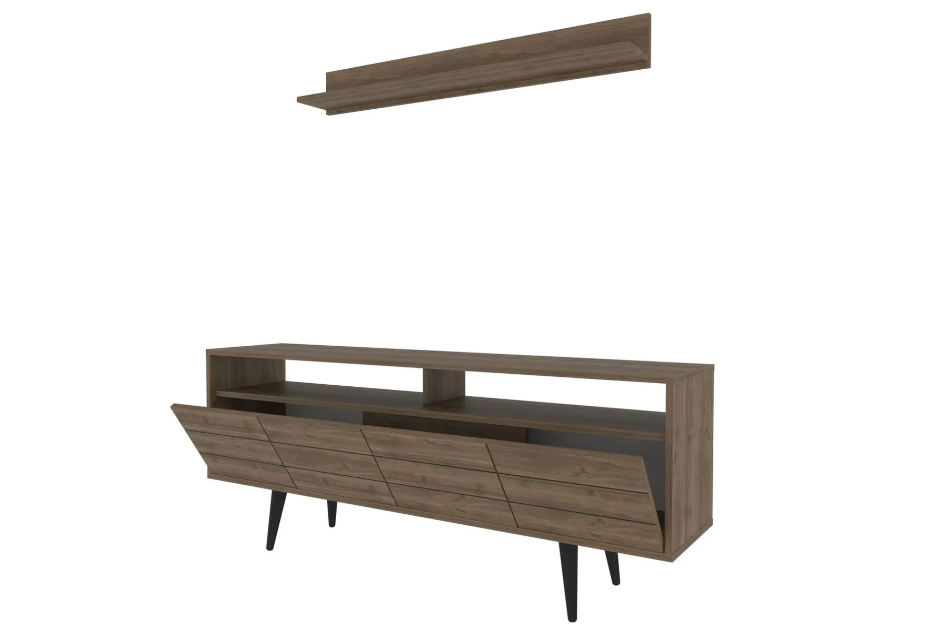 Tv-Møbelsett-Andifli Tv-møbelsett 160x64,5 cm Brun