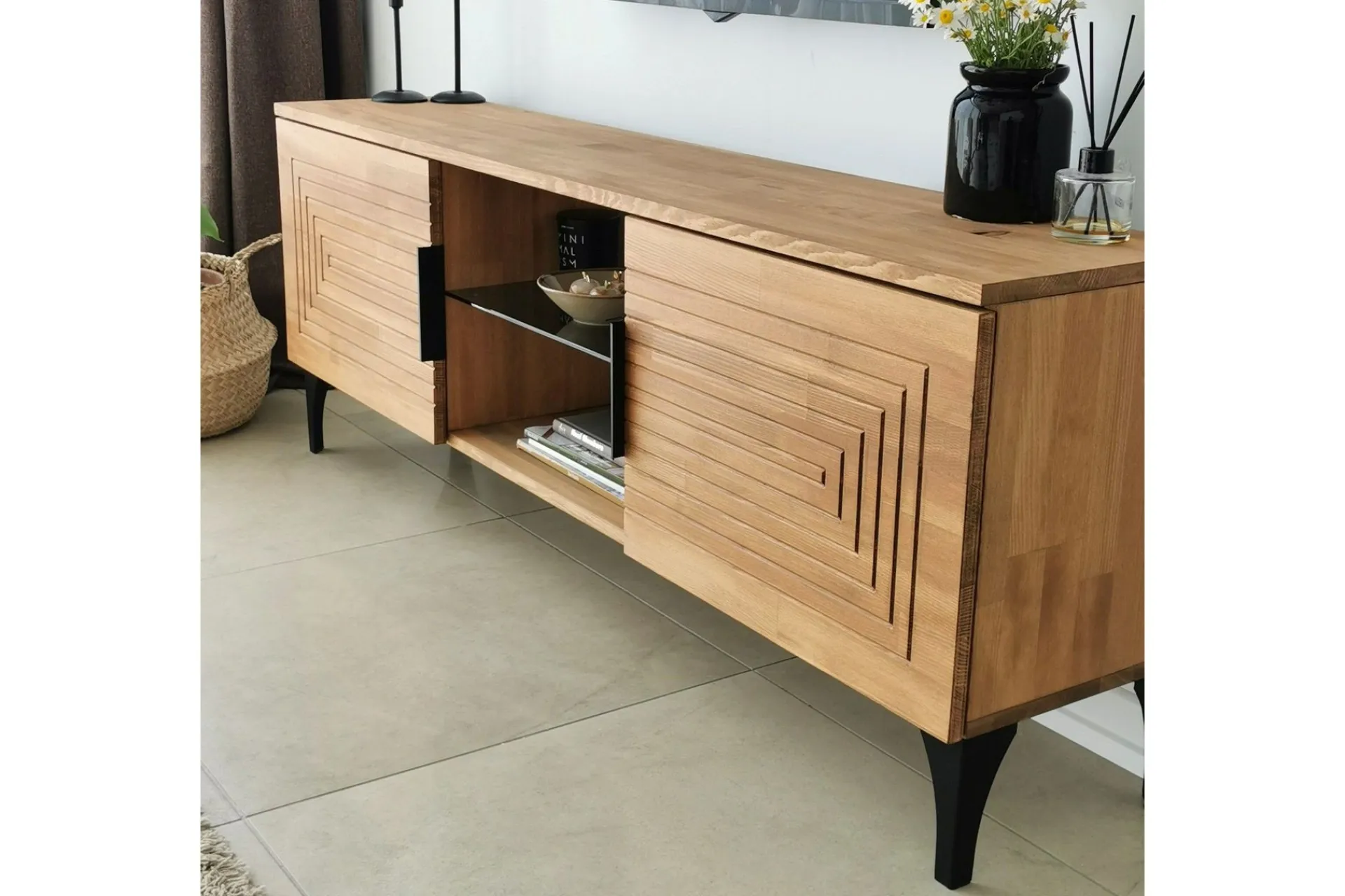 Tv-Møbelsett-Andifli Tv-møbelsett 50x15 cm Brun