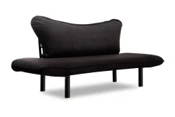 Velour Sofa & Fløyel Sofa-Annabelle Sovesofa 2-seter Svart