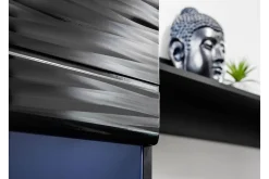 Concept 55 Apryl Modern TV mediamøbel med vitrineskap og LED-belysning