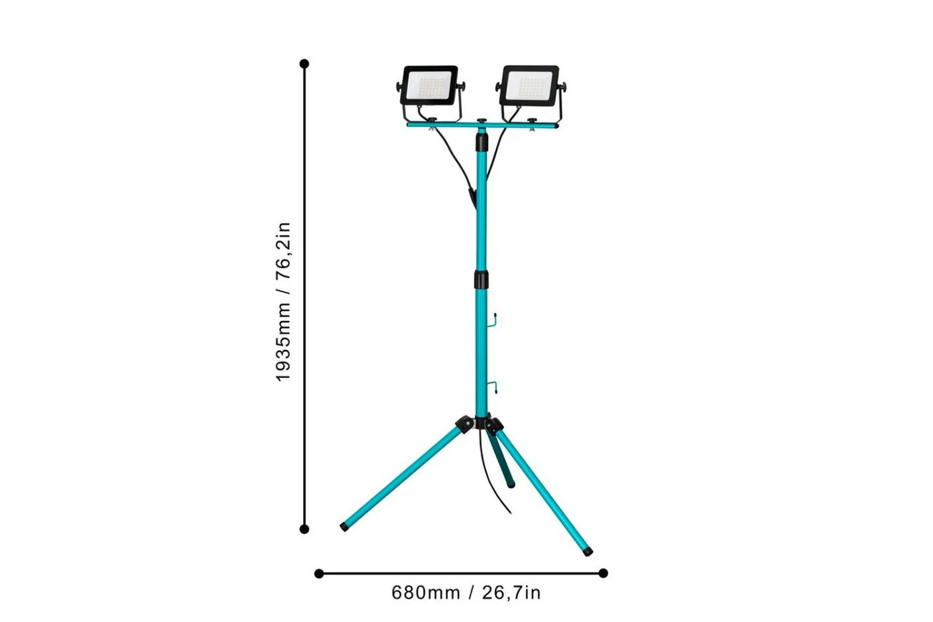 Eglo Arbeidsbelysning LED-stativstrålekaster med 2 lamper 30W