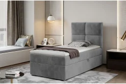 Kontinentalsenger|Seng Med Oppbevaring-Arcore Oppbevaringsseng 90x200 cm Rutete Grey