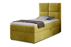 Seng Med Oppbevaring-Arcore Oppbevaringsseng 90x200 cm Rutete Gul