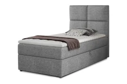 Seng Med Oppbevaring-Arcore Oppbevaringsseng 90x200 cm Rutete Grey