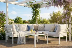 Comfort Garden Loungemøbler Salg-Ariany hjørnesofa utendørs 5-seters Beige