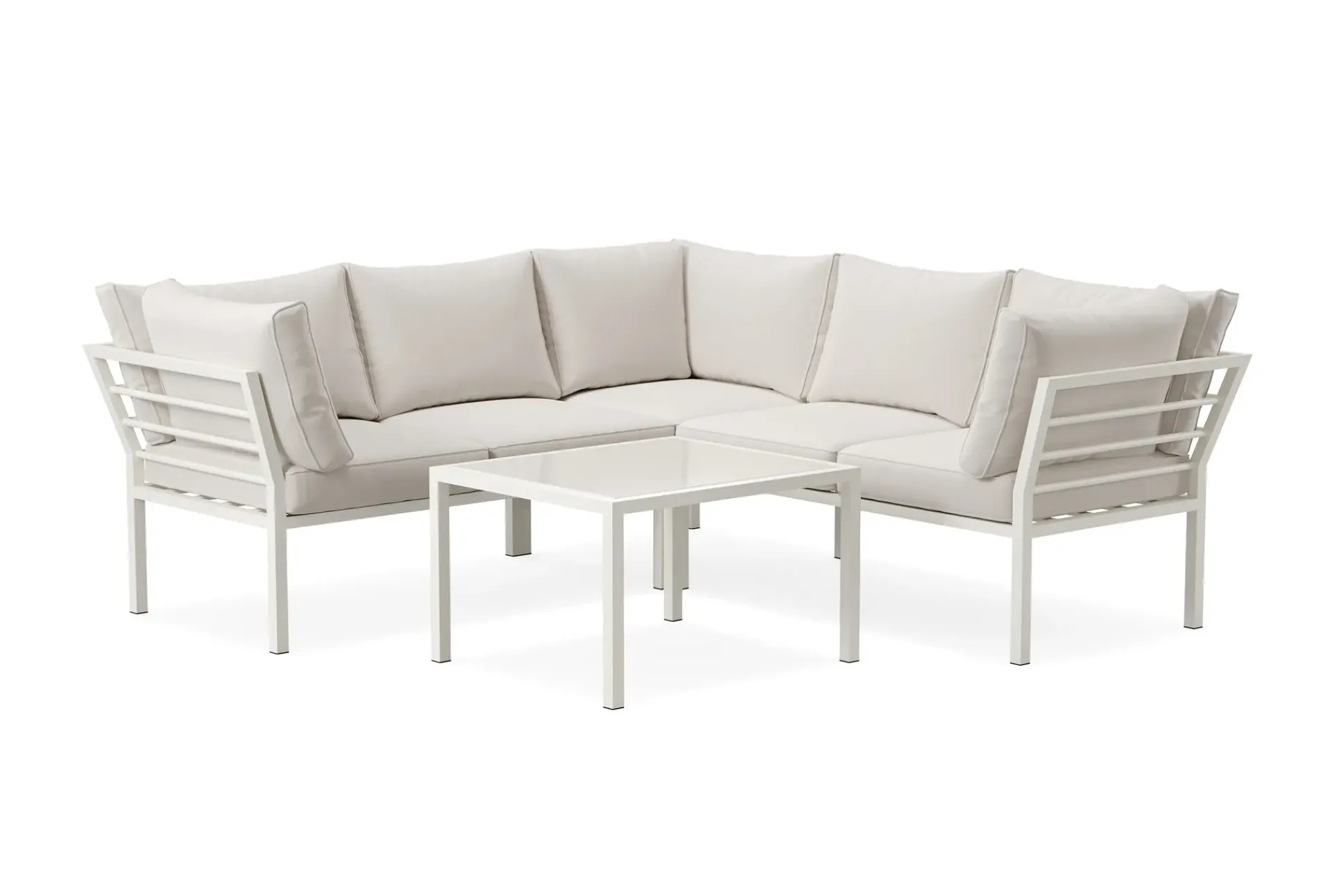 Comfort Garden Loungemøbler Salg-Ariany hjørnesofa utendørs 5-seters Beige